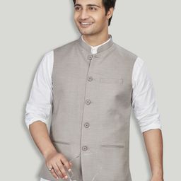 Authentics Men Self-Design Nehru Jackets-picture-1