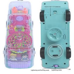 YAMAMA Transparent Bus With Music And 3D Lights - Multicolor image 4