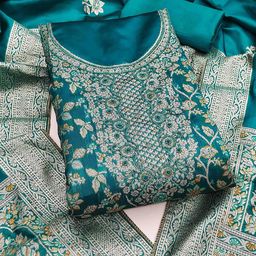 DIVASTRI Woven Design Unstitched Dress Material-picture-40