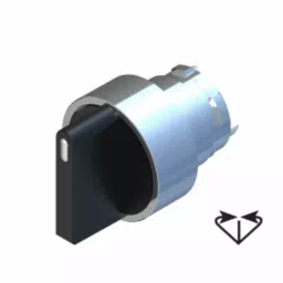 RS PRO 3 Position Selector Switch Head 22.5 mm Cutout Black Handle, 2383922-14