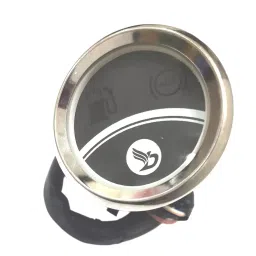 Deutsche Warning Indicator for Royal Enfield Bullet X ABS (2020 Model) (Black, Silver Dial With LED) (6 Pin White Coupler), DEUS-1305M-picture-40