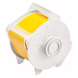 BRADY Printer Label Roll Vinyl Yellow 2 1/4 inch x 100 ft, 3PU36-28