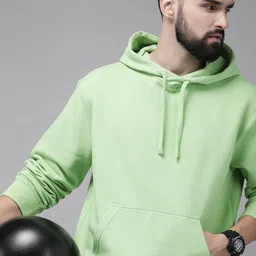 Roadster Men Solid Hooded Sweatshirt-image-37