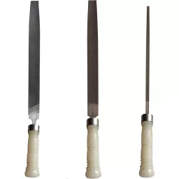 AMB 8 inch (203.2 mm) Flat Half Round File Tool With PVC Handle, AZFHR08_1 (Set of 3) image 2