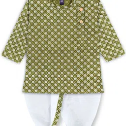 BAESD Boys Ethnic Motifs Printed Regular Kurta with Dhoti Pants-81