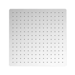 RN Aston 500x500 mm Square Stainless Steel Silver Wall Mount Ultra Slim Overhead Shower Without Arm, RN61010500-11
