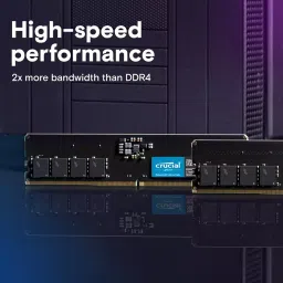 Crucial By Micron UDIMM RAM 8 GB DDR5 5600 MHz for Laptop & Desktop, CT8G56C46U5 image 2