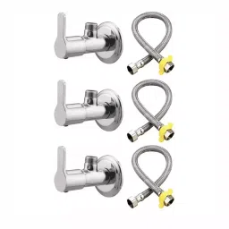Fastgear Bathroom Faucet Set Stainless Steel Chrome Finish Silver, FG1044-image-50