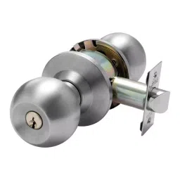 OZONE OCKL-11N STD SSS 60 mm Satin Stainless Steel Knob Lock with Key & Push Button-40
