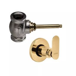 CERA Sylvina Stop Cock Quarter Turn Exposed & Concealed Part PVD Finish French Gold, F1018351FG + F4050502-image-43