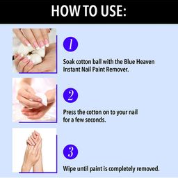 Blue Heaven Set Of 2 Instant Nail Paint Remover with Vitamin E - 28ml Each image 3