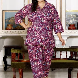 KALINI Printed Pure Cotton Tunic With Trousers Co-Ords-image-68