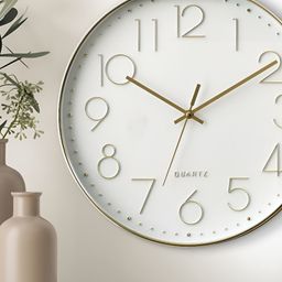 Home Centre White Contemporary Wall Clock-image-43