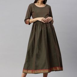 Swishchick Maternity Cotton Dress-image-93