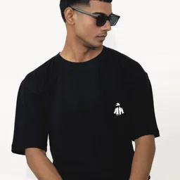 TheBTclub Men Printed Drop-Shoulder Sleeves T-shirt-17