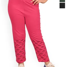 BAESD Girls Pack Of 3 Printed Cotton Lounge Pants-picture-27