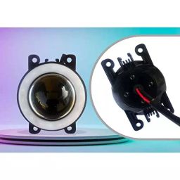 Auto Pearl LED Lens Fog Light with Halo Ring Angel Eye Front Compatible For Maruti Suzuki Scross, Asin_AngelEye_DRL_Scross image 4