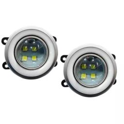 Auto Pearl 4 LED 3 in 1 Chrome Ring DRL Fog Lamp White, Yellow & Blue Compatible For Maruti Suzuki Swift Type-3 (2011-2014)-12