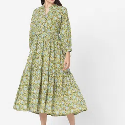 DIVASTRI Women Floral Printed Thread Work Kurta-image-42