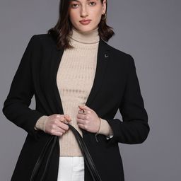 Allen Solly Woman Solid Single-Breasted Formal Blazer-picture-45
