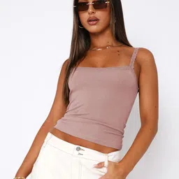 StyleCast x Revolte Women Solid Shoulder Straps Top-image-98