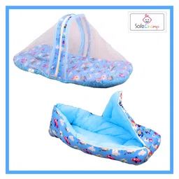 SafeChamp Skyler Baby Bedding Set with Pillow And Sleeping Bag Combo - Blue-picture-26