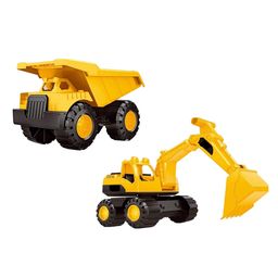 Vinmot Push and Go Automobile Mini Dumper and Excavator Construction Engineering Vehicle Toy for Kids-6