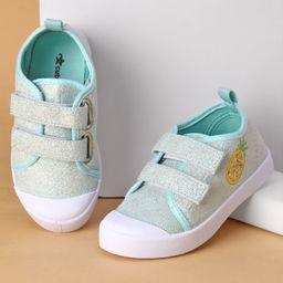 Cute Walk by Babyhug Velcro Closure & Fruit Embroidery Casual Shoes - Green-image-80