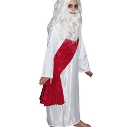 Kaku Fancy Dresses Christmas Theme Full Sleeves Joseph Costume Set - White-image-92