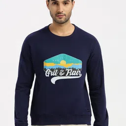 Grit and Flair Men Graphic Printed Cotton Sweatshirt-image-87