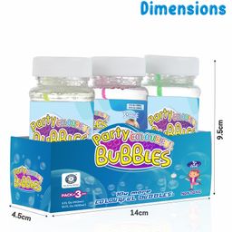 Aditi Toys Bubble Liquid Solution Bottle, Colorful Bubbles Solution Refill Bottle, Bubble Maker Liquid For Guns & Camera For Kids Above 3 Years, Bis Approved (Bubble Solution (3 X 100 ml) image 2