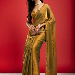 BHARODIYA ENTERPRISES Beads and Stones Pure Chiffon Saree-image-39