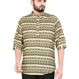 Acnos Men Green Kurtas-picture-12