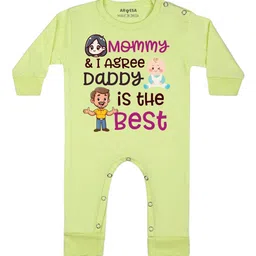 Arvesa Mommy & I Agree Daddy Is The Best Printed Bodysuit-image-89