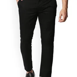 Basics Men Tapered Fit Low-Rise Trousers-image-46