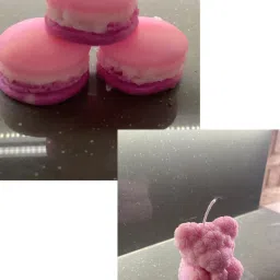 MACRON & MINI TEDDY CANDLE C0MB0 Candle-image-67