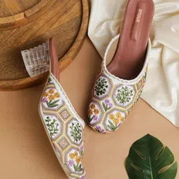 Anouk Embellished Block Mules image 1