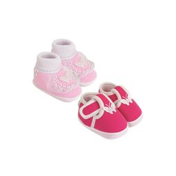 NESKA MODA Pink Cotton Booties-image-54