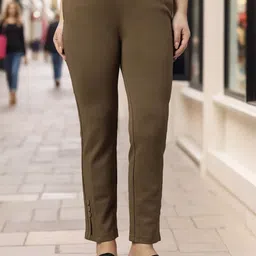 Presence Women Relaxed Regular Fit High-Rise Trousers-image-70