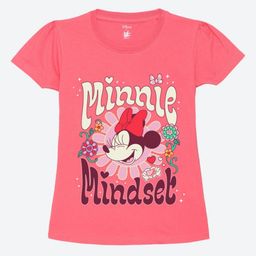 YK Disney Girls Graphic Printed Round Neck Pure Cotton T-shirt-picture-31