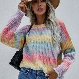 Oh Rare Women Striped Pullover-image-35