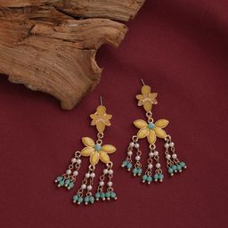 Kalakrith Milano Geometric Drop Earrings-35