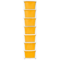 Parasnath Orange & White 7-Layer Drawer Multi-Utility Organisers with Wheels image 4