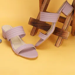 Commander Shoes Women Round Toe Block Heels-47