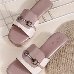 CHINRAAG Women Open Toe Flats with Buckles-image-51