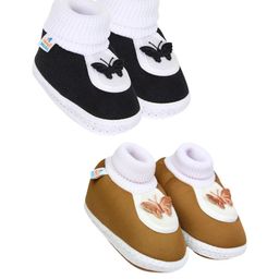 NESKA MODA Kids Set of 2 Cotton Butterfly Booties-picture-9
