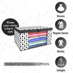Kuber Industries White & Red 24 Pieces Printed Foldable Multi Utility Organisers image 4