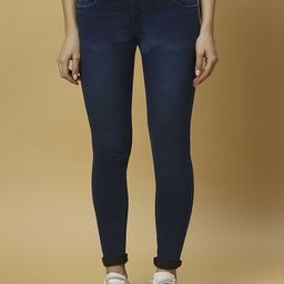 Rea-Lize Women Skinny Fit Low-Rise Light Fade Stretchable Jeans-image-18