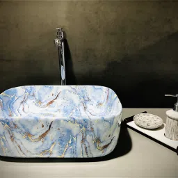 Table Top Premium Designer Ceramic Wash Basin(UP_M61) (M61)(16*12*6) Table Top Basin-image-34