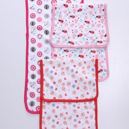 Babyhug Burp Wash Cloth Multiprint Pack of 3 - Multicolor-image-13